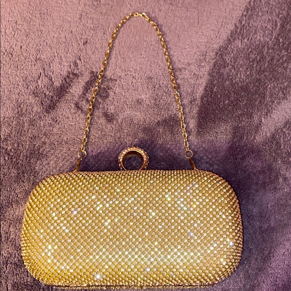 Elegant Gold and Shimmery clutch